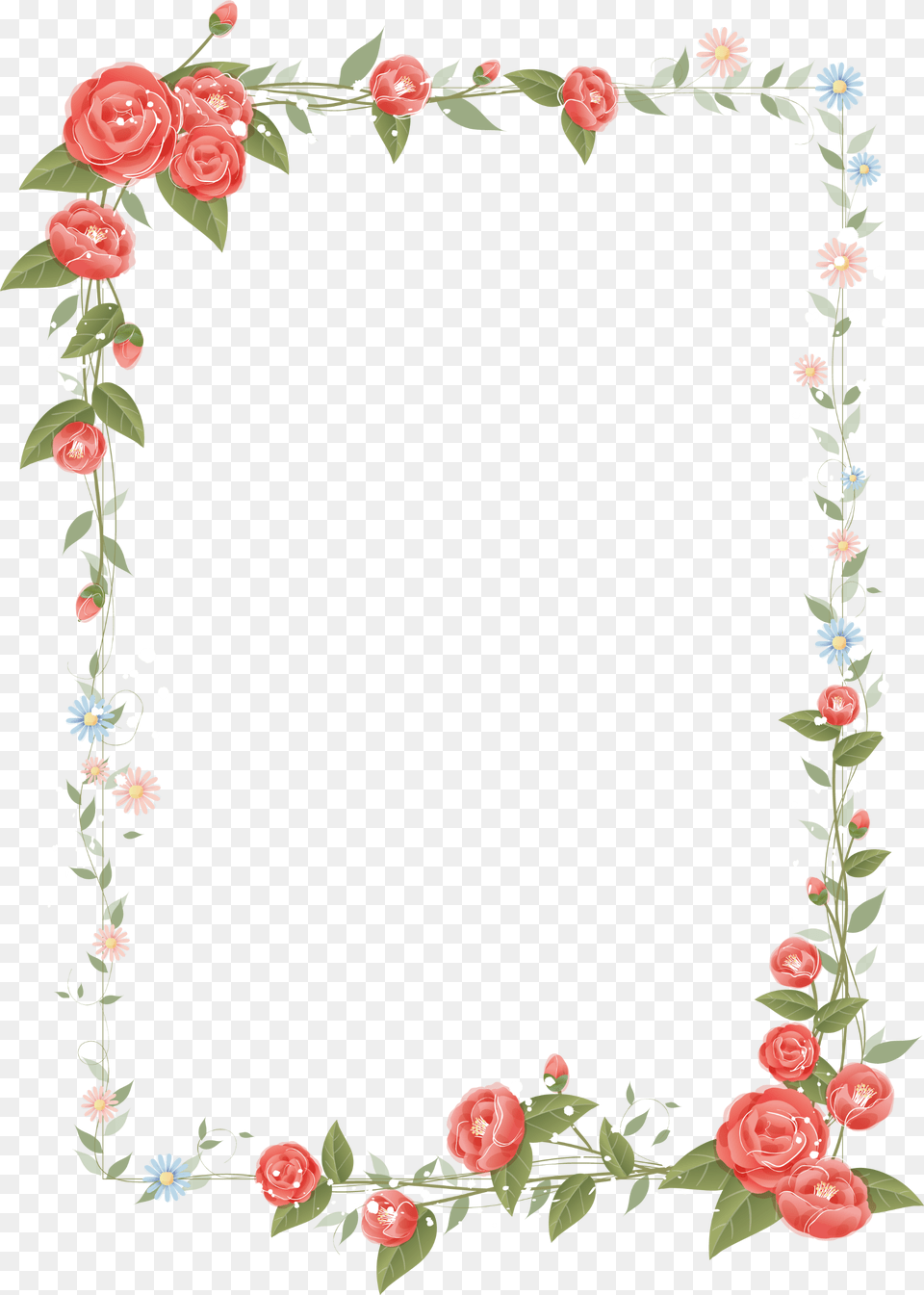 Border Flowers Drawing Clip Art Border Design Flower, Floral Design, Graphics, Pattern, Plant Free Png Download