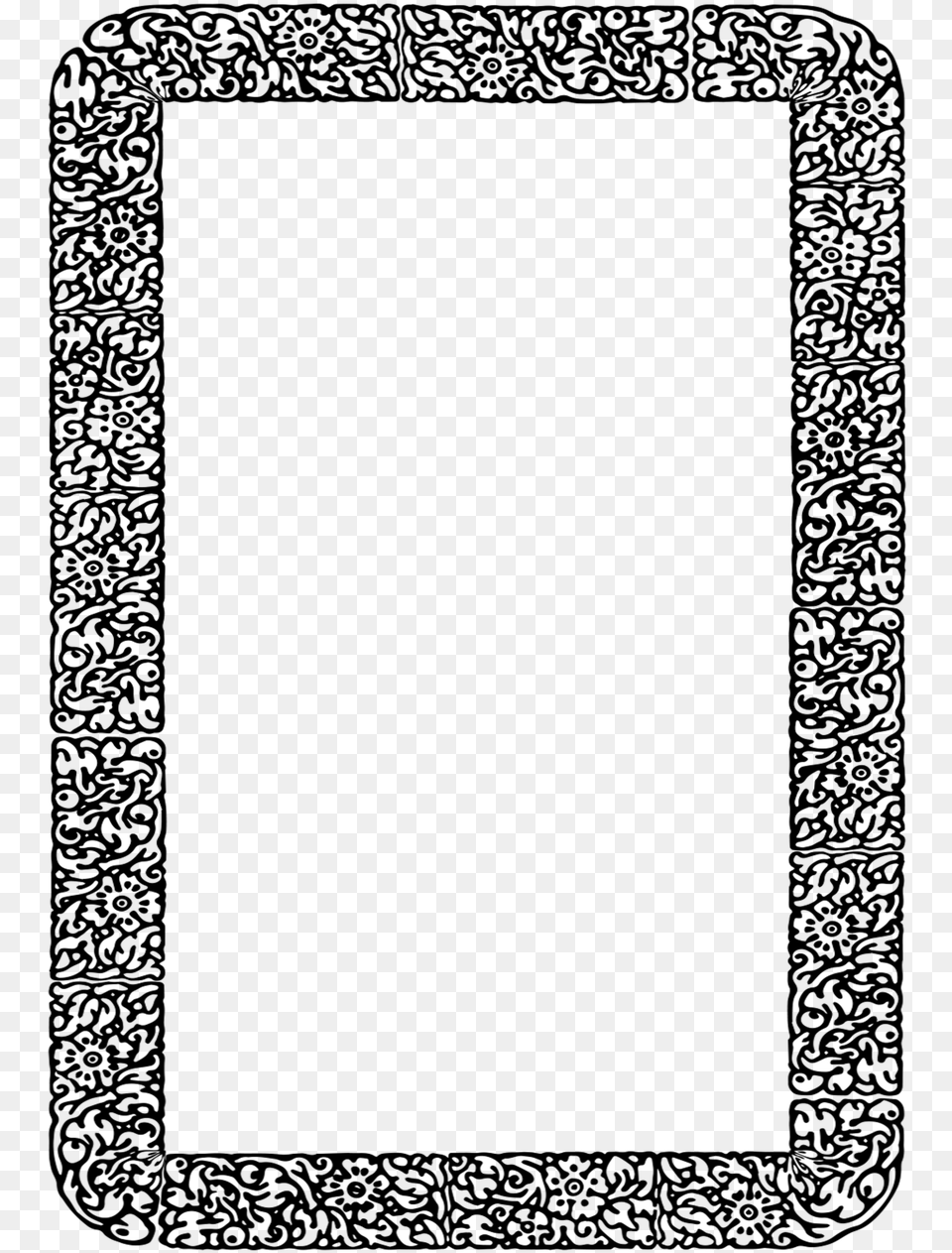 Border For A Paper, Gray Png