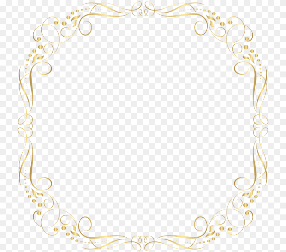 Border Frame Deco Clipart Photo, Oval, Accessories, Jewelry, Necklace Free Png