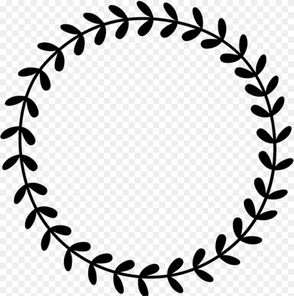 Border Frame Leaves Vines Wreath Circle Round Border Wreath Border Clipart, Oval, Pattern Png