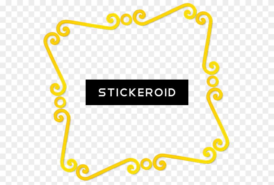 Border Frame Photo Yellow, Text Png