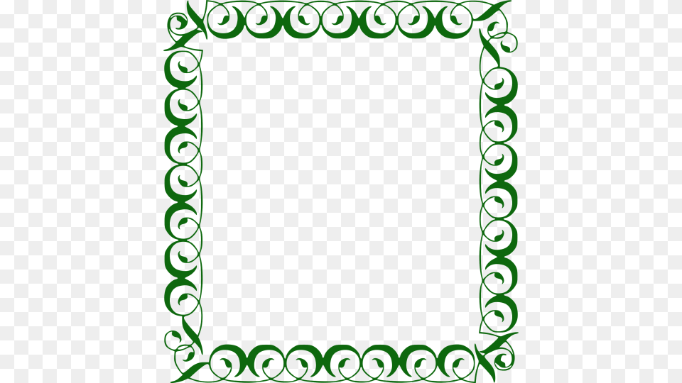 Border Frame Transparent, Green, Art, Floral Design, Graphics Png