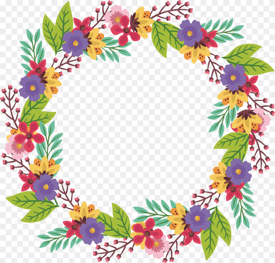 Border Frame Wreath Circle Round Leaves Vines Vinesan Roman Garlands Flowers Clipart, Art, Floral Design, Graphics, Pattern Free Transparent Png
