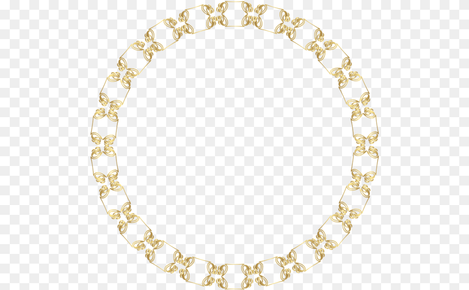 Border Gold Circle Hd, Accessories, Bracelet, Jewelry, Necklace Free Transparent Png