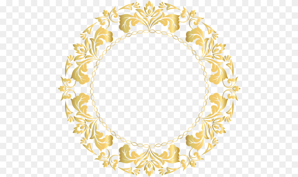 Border Gold Design, Oval, Accessories, Jewelry, Necklace Png Image