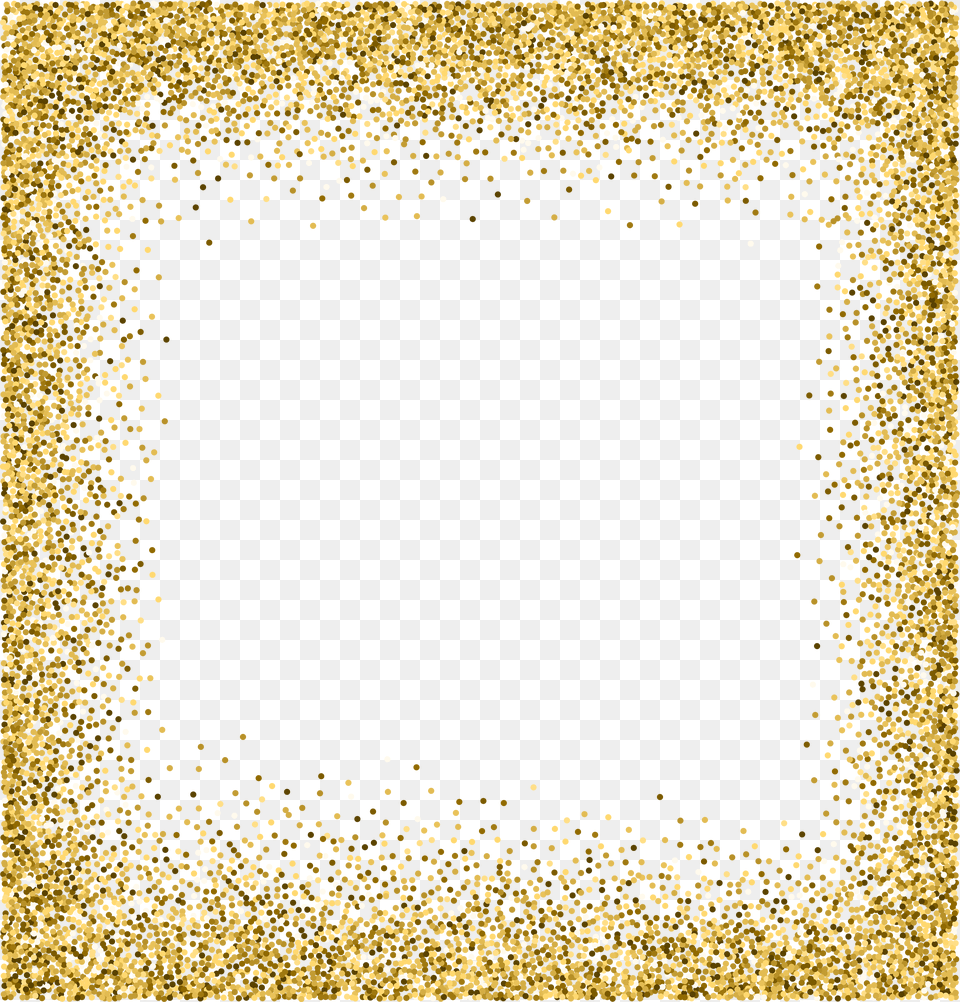 Border Gold Sparkle Gold Glitter Background, Logo, Symbol Free Png Download