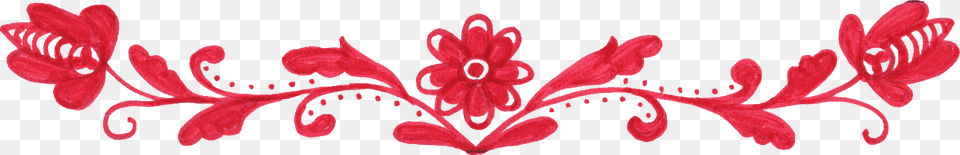 Border Of Flower, Plant, Petal, Pattern, Art Png Image