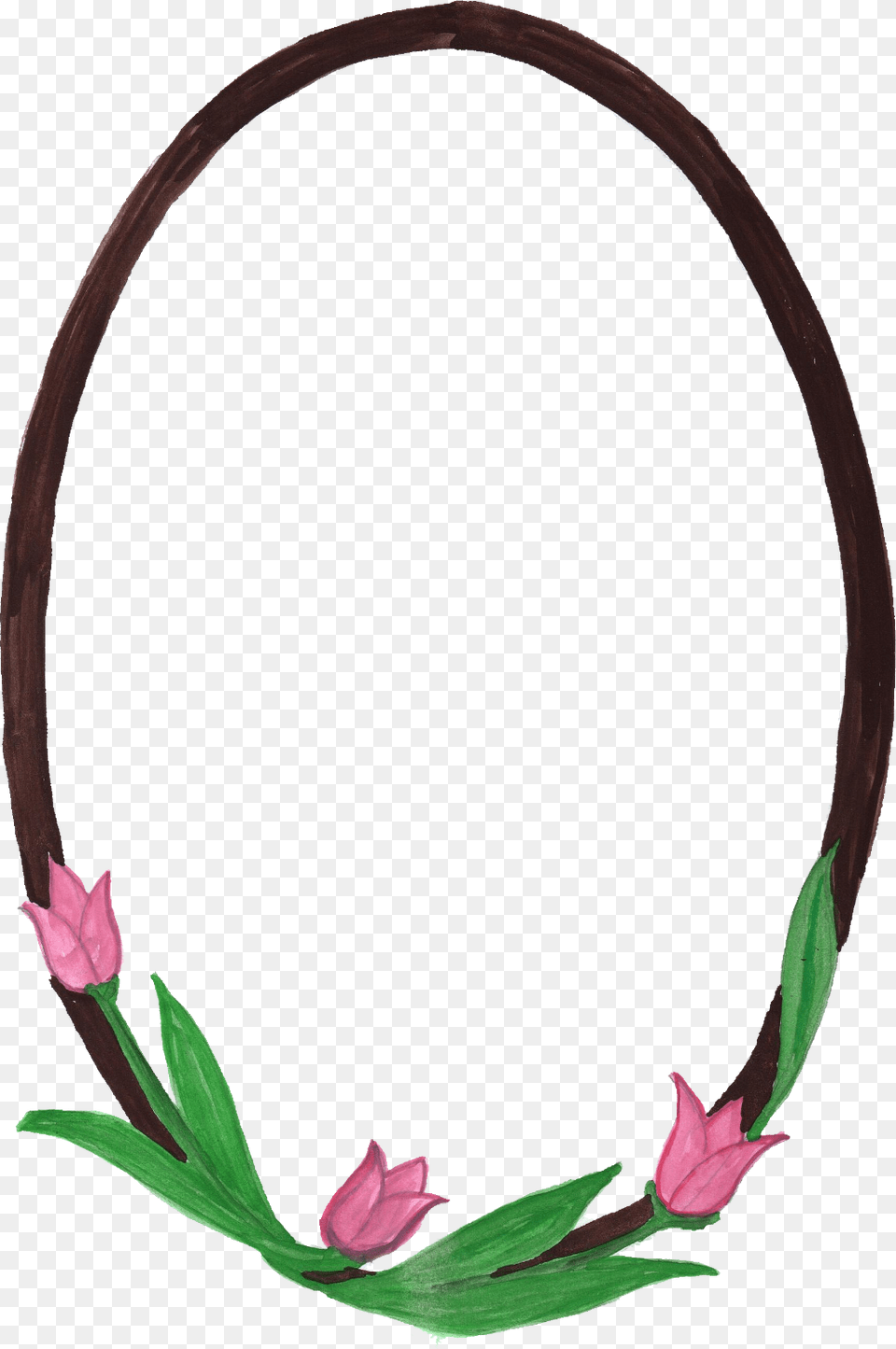 Border Oval, Flower, Flower Arrangement, Plant, Accessories Free Png