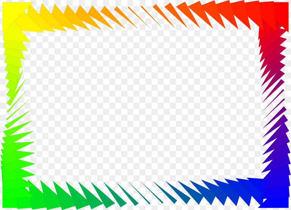 Border Rainbow Border Colorful Design, Pattern, Art, Graphics Free Png Download