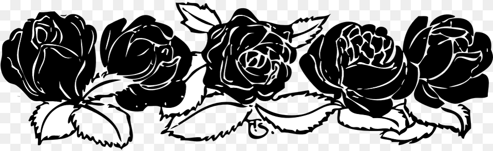 Border Roses Decoration Romance Romantic Beautiful, Stencil, Baby, Person, Face Free Png Download