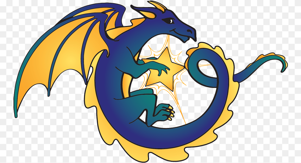 Border Star Logo Education, Dragon, Baby, Person, Symbol Png Image