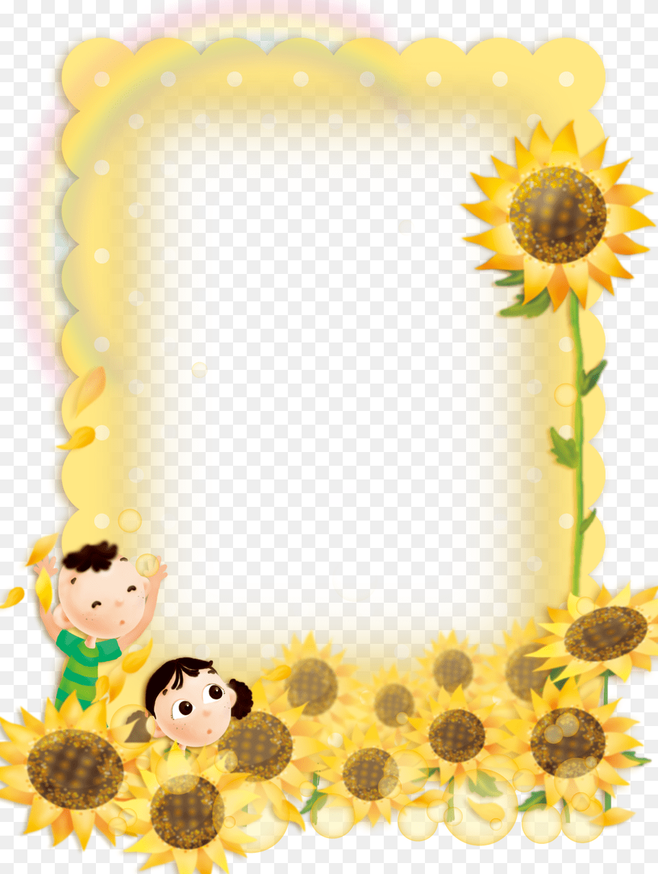 Border Sunflower Clipart, Flower, Plant, Birthday Cake, Cake Free Transparent Png