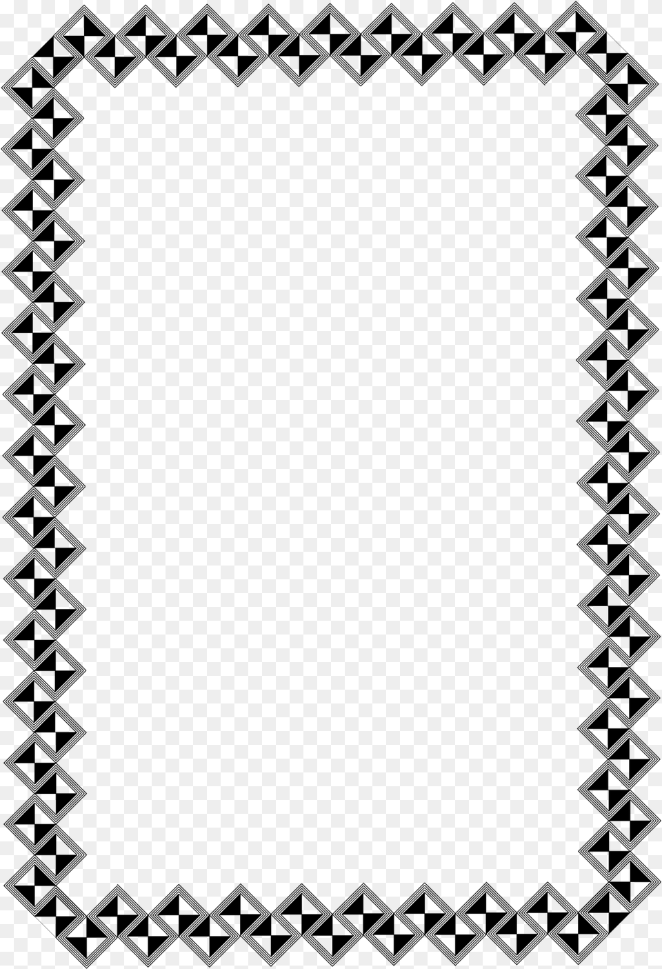Border Svg File African Border Black And White, Gray Png Image