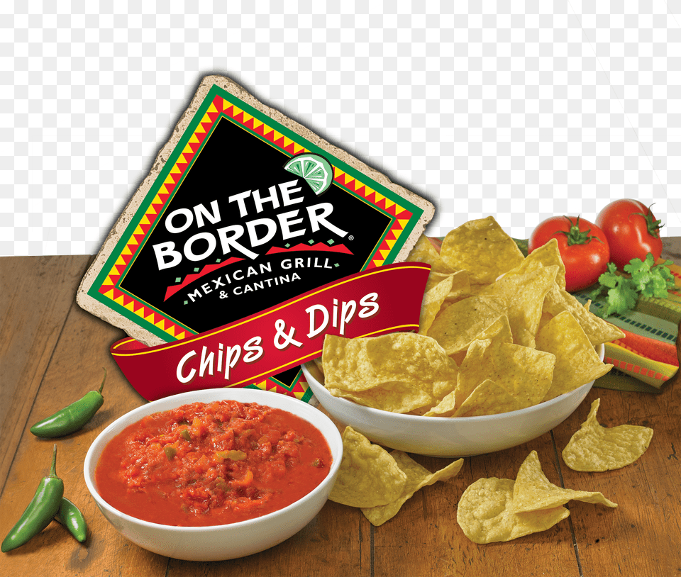 Border Tortilla Chips Cafe Style 12 Oz Bag, Food, Snack, Dip, Ketchup Free Png