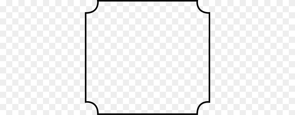 Border With Curved Corners, Gray Png Image