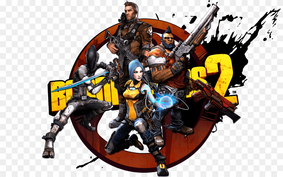 Borderlands 2 Logo, Adult, Male, Man, Person Free Transparent Png