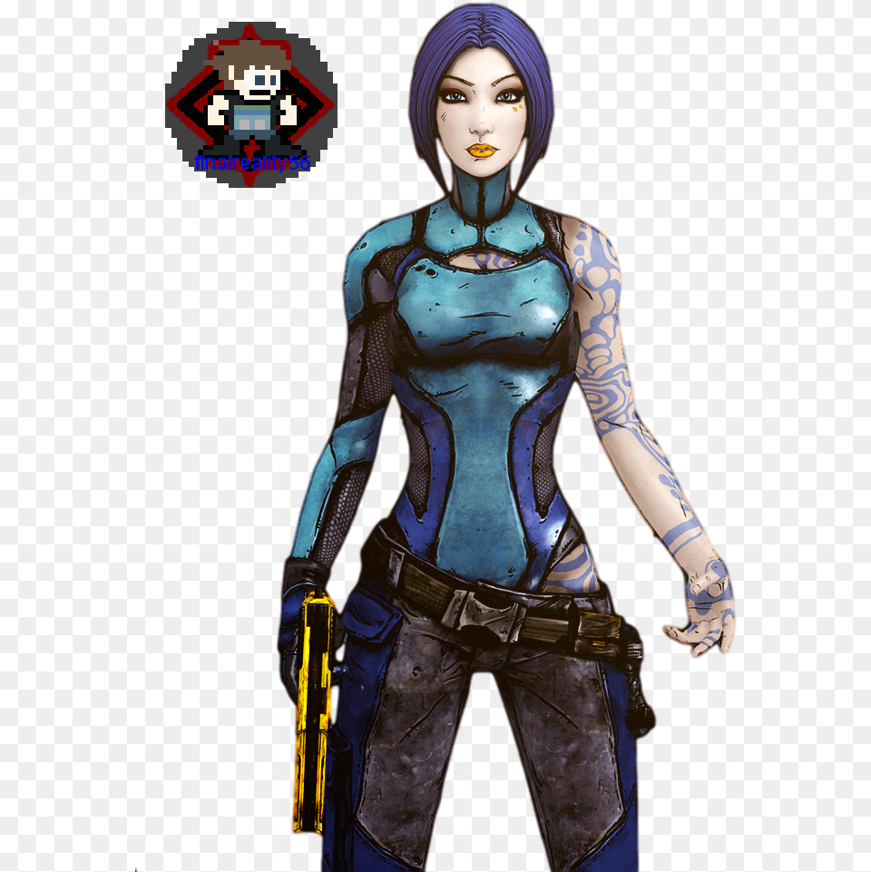 Borderlands 2 Maya Render By Finalreality56 D76gx0m Borderlands 2 Maya, Adult, Tattoo, Skin, Person Free Transparent Png