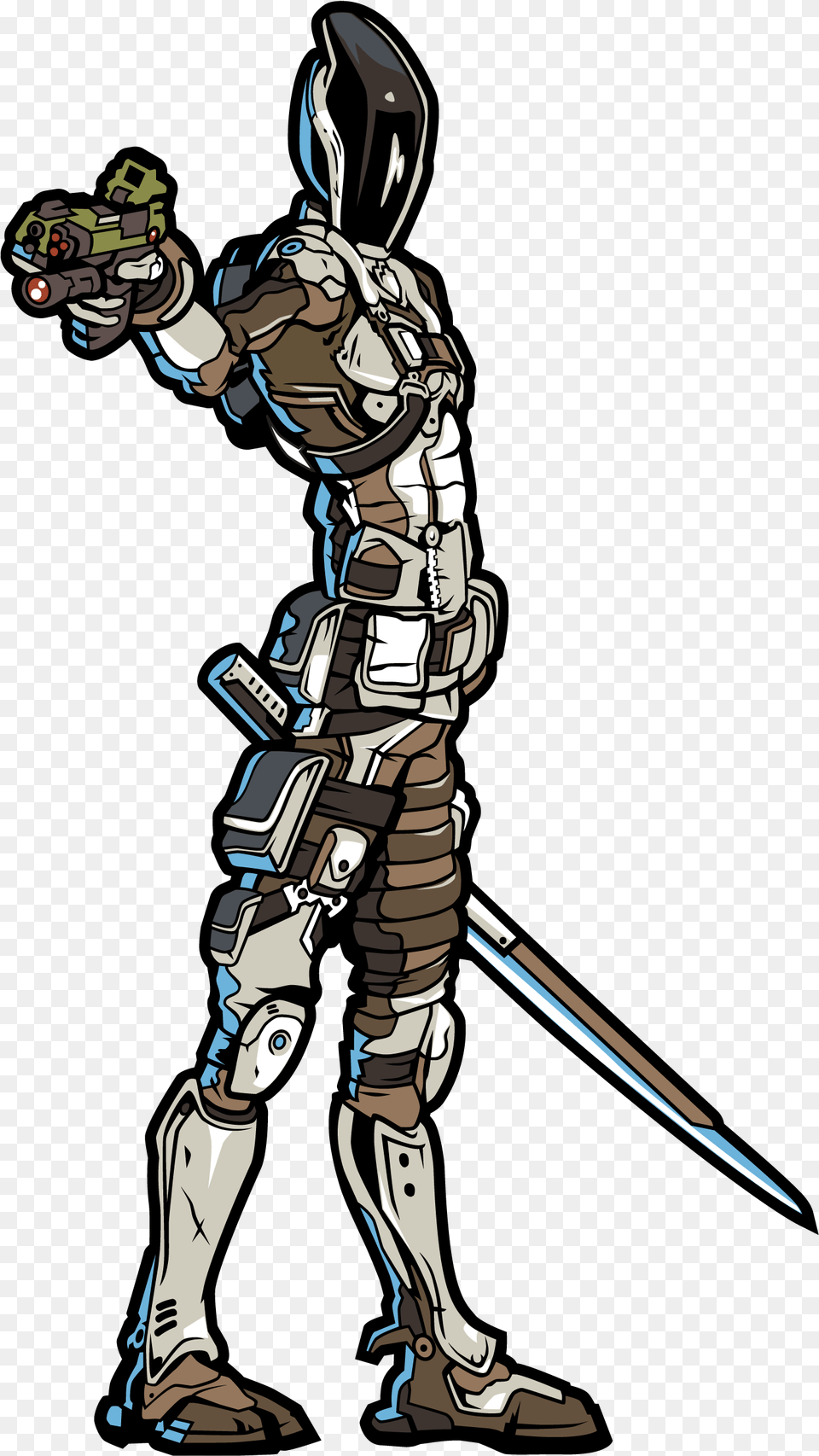 Borderlands 3 Zero Figure, Person, Blade, Dagger, Knife Free Transparent Png