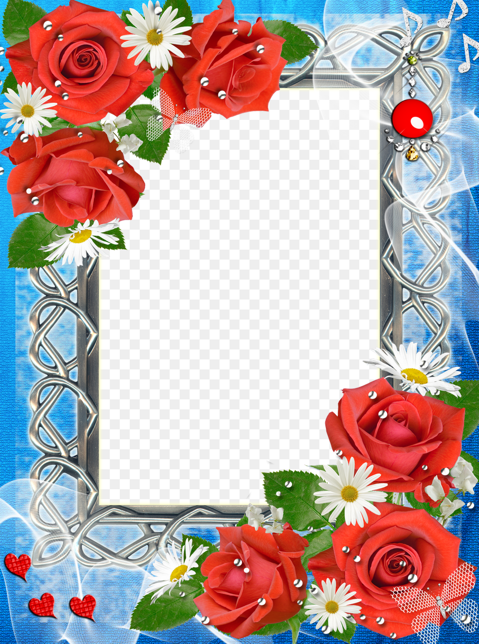 Borders And Frames, Flower, Plant, Rose, Flower Arrangement Png Image