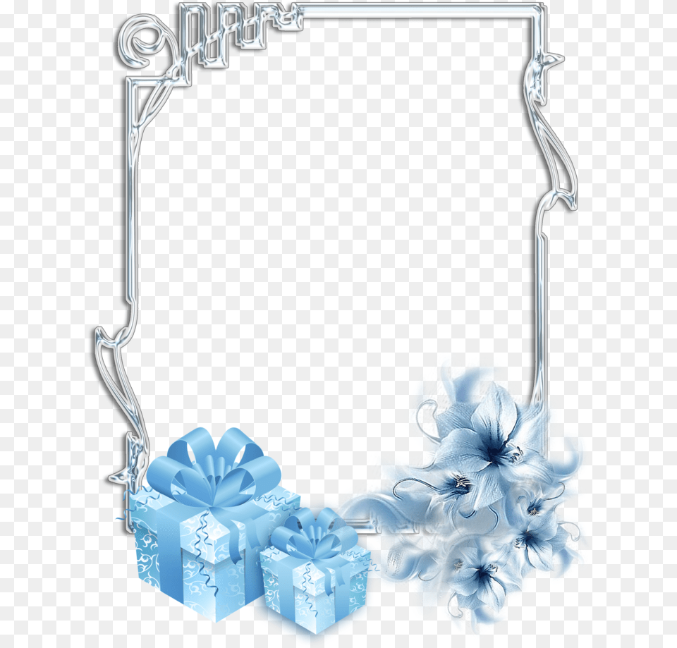 Borders And Frames Christmas Day Picture Frames Portable Christmas Frame Blue, Accessories, Earring, Jewelry Free Transparent Png