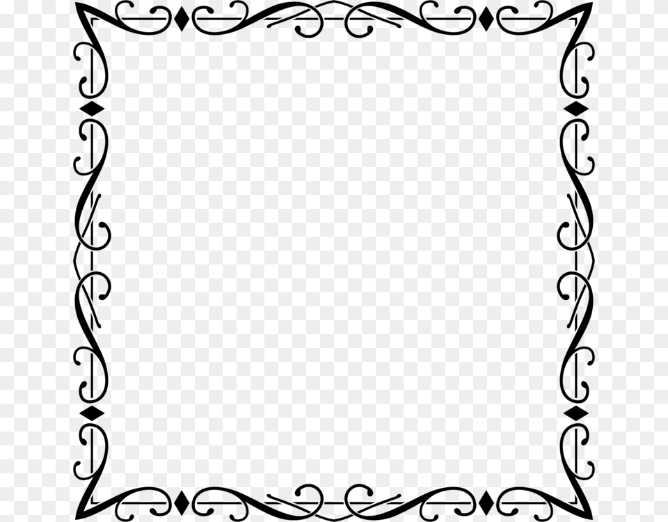 Borders And Frames Decorative Arts Ornament Picture Frames Free, Gray Png