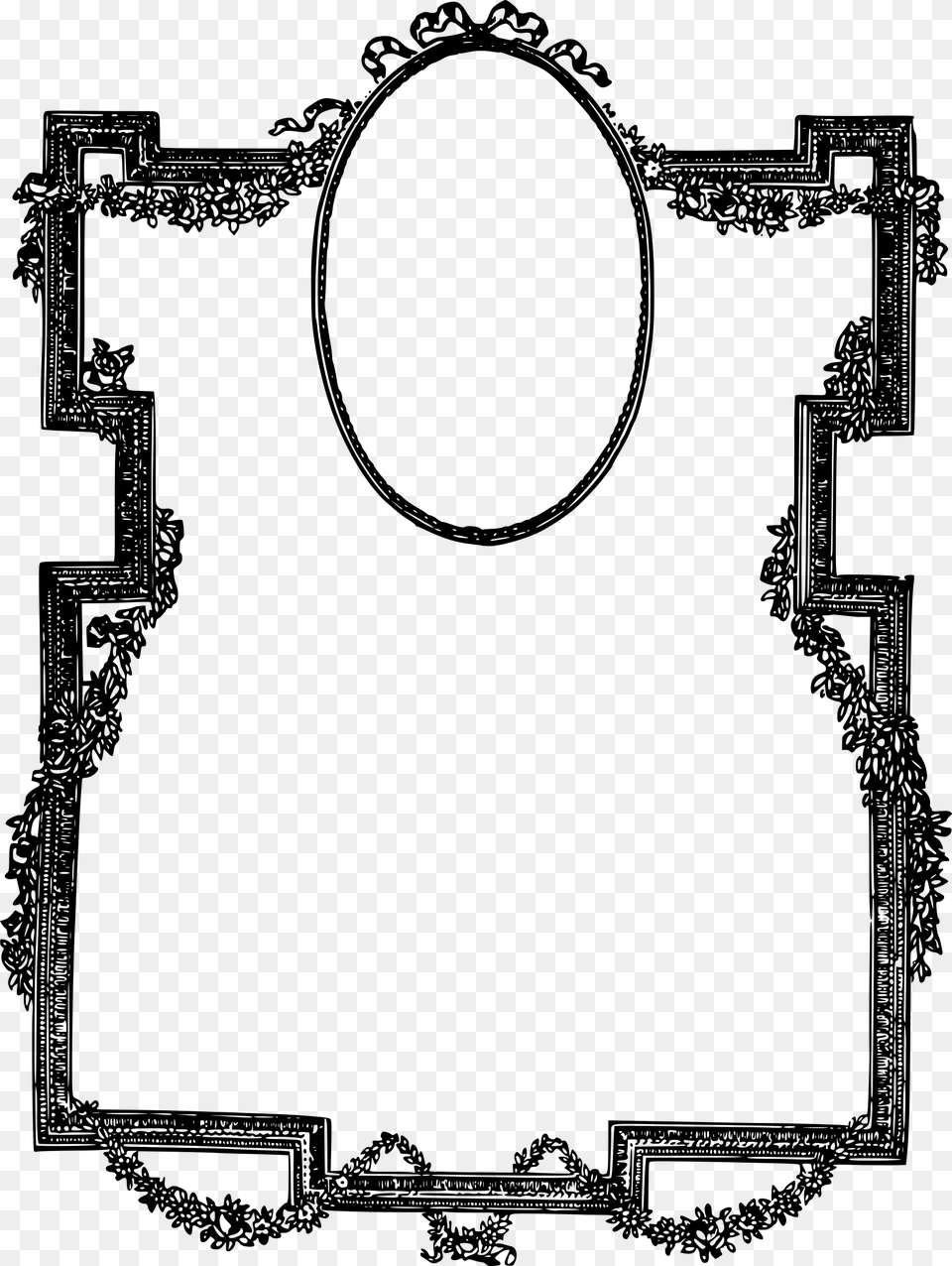 Borders And Frames Decorative Borders Picture Frames Clip Art, Gray Free Transparent Png