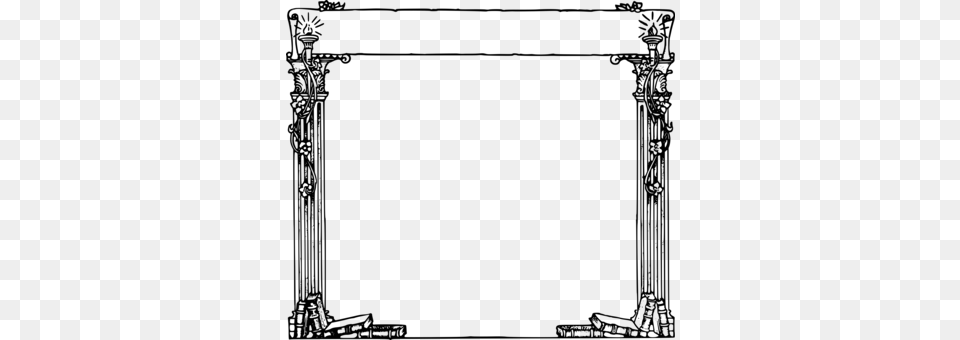 Borders And Frames Decorative Borders Picture Frames Roman Frame, Gray Png Image