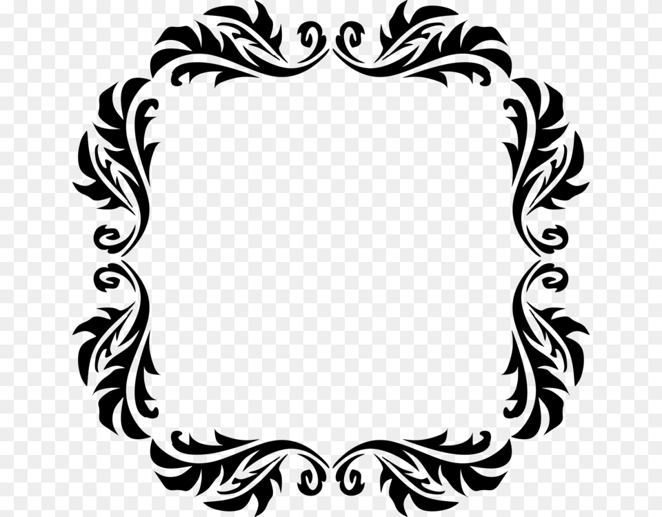 Borders And Frames Drawing Line Art Picture Frames Black And White, Gray Png