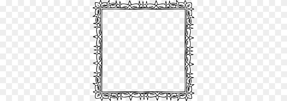 Borders And Frames Drawing Paper Black And White Coloring Book, Gray Free Png Download
