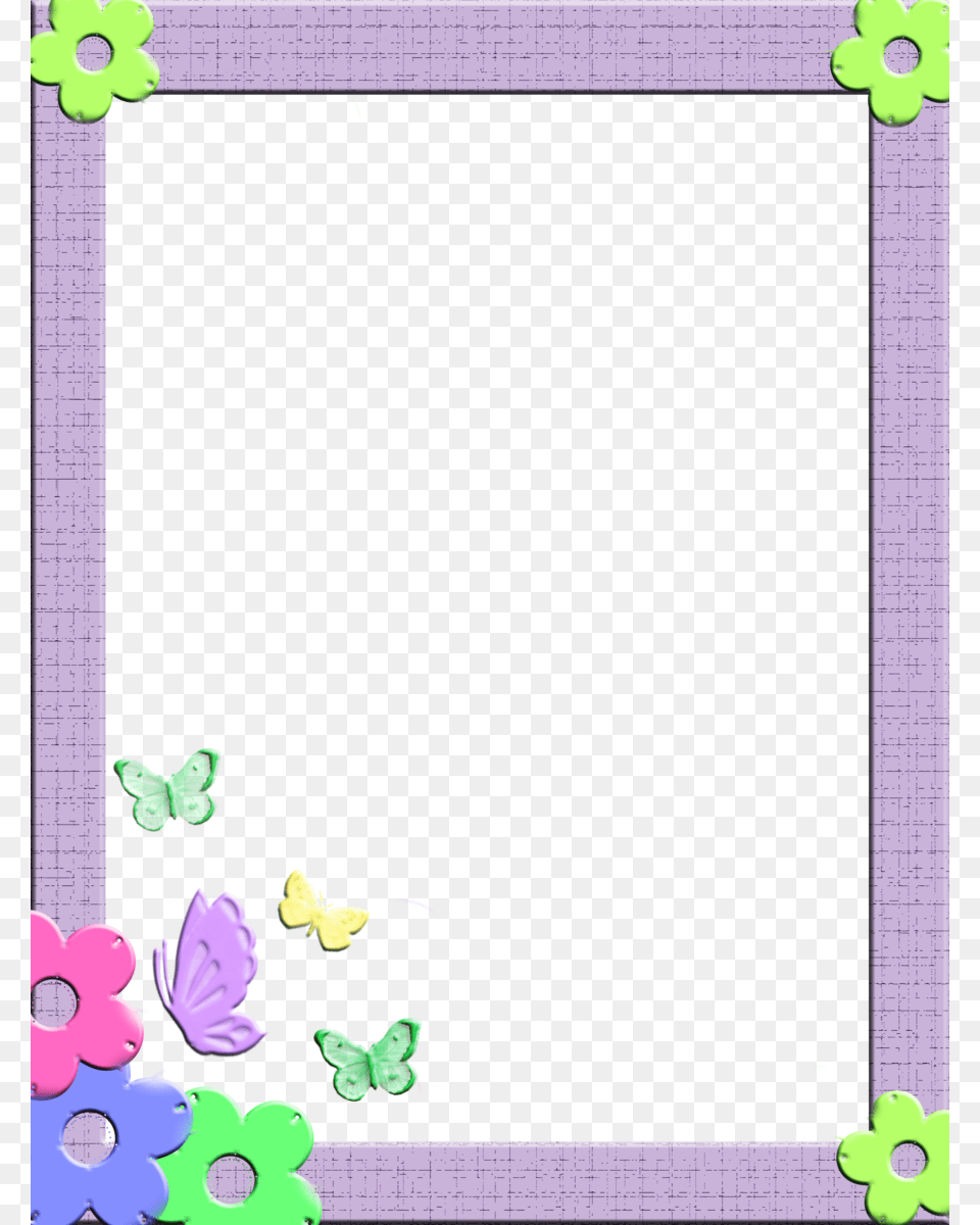Borders And Frames Picture Child Clip Art Children Photo Frame, Purple, Graphics, Floral Design, Pattern Png