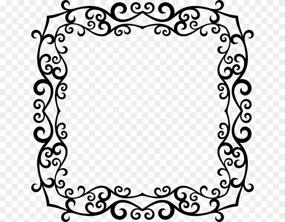 Borders And Frames Picture Frames Computer Icons Ornament Film, Gray Free Transparent Png