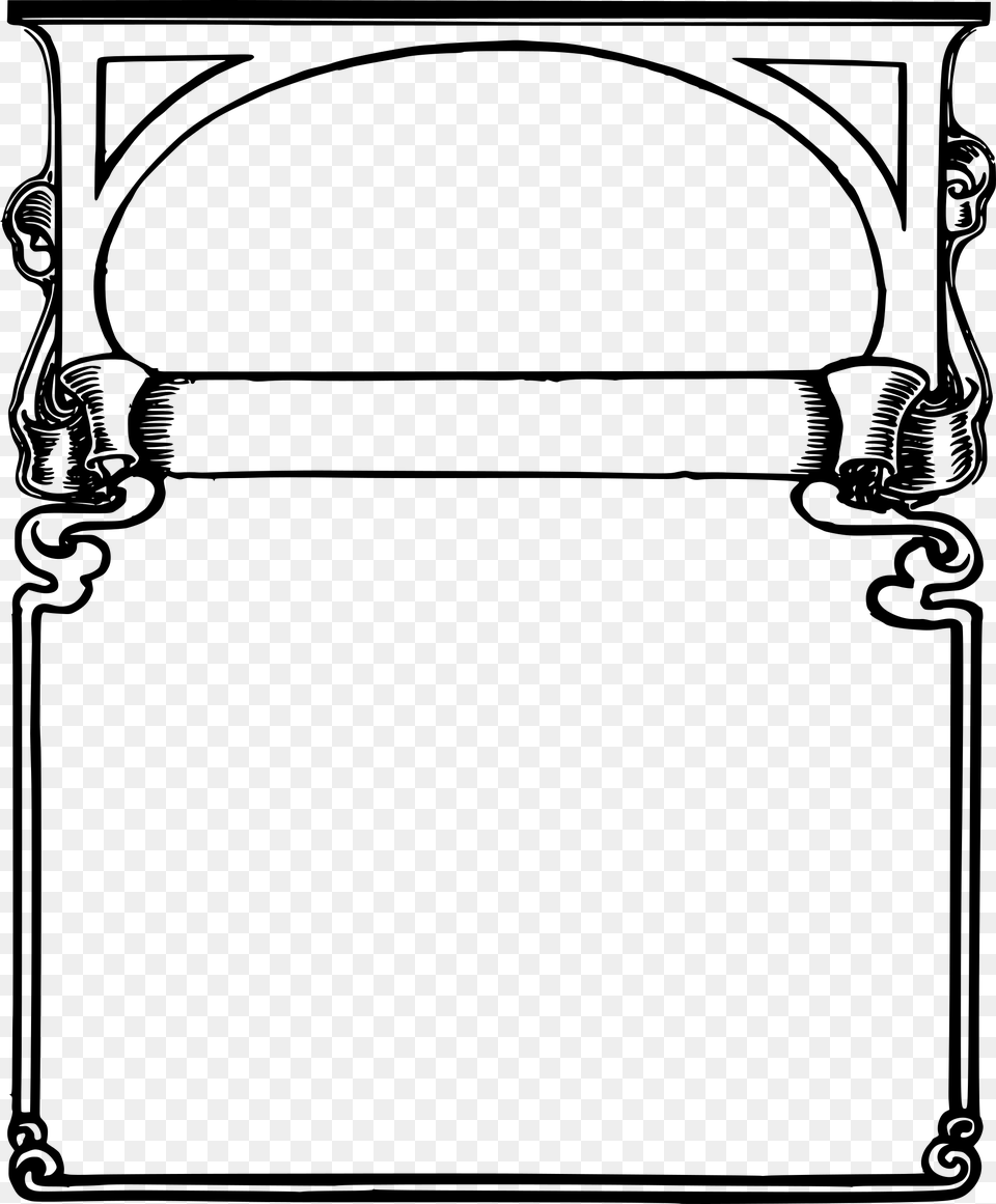 Borders And Frames Picture Frames Decorative Arts Download Curly Line Frame, Arch, Architecture, Text Free Transparent Png