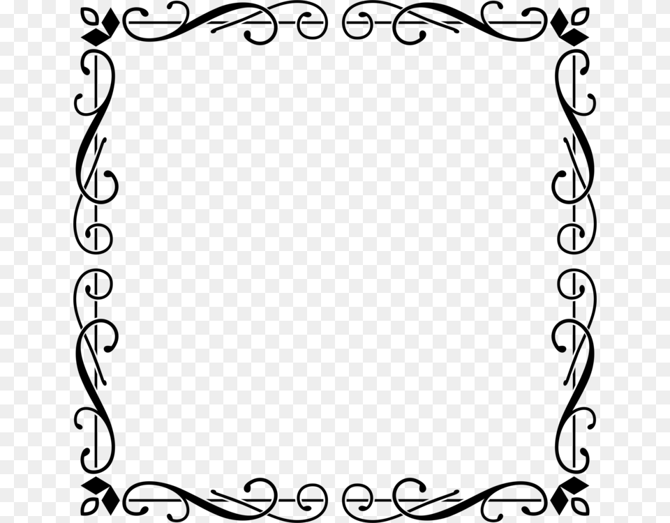 Borders And Frames Picture Frames Decorative Arts Ornament, Gray Free Png