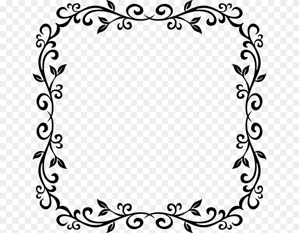 Borders And Frames Picture Frames Decorative Arts Ornament Sticker, Gray Free Transparent Png