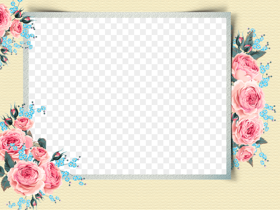 Borders And Frames Picture Frames Letters Collages Picture Frame, Flower, Plant, Rose, Pattern Free Transparent Png