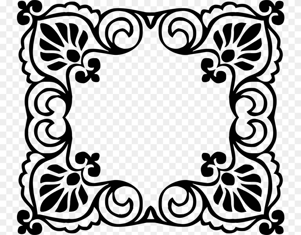 Borders And Frames Rubber Stamp Picture Frames Computer Icons, Silhouette Png Image