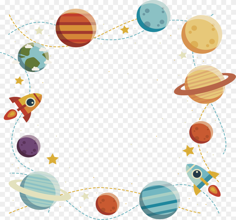 Borders On Solar Systems Free Png