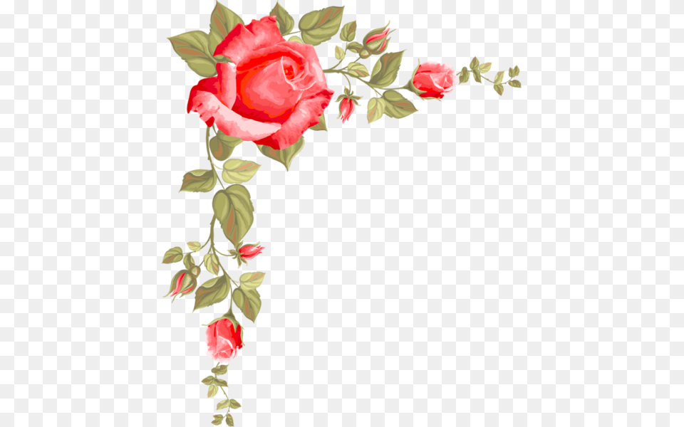 Bordurescoinstubes Etiquettes Fantaisies Flowers, Flower, Plant, Rose, Art Free Png Download