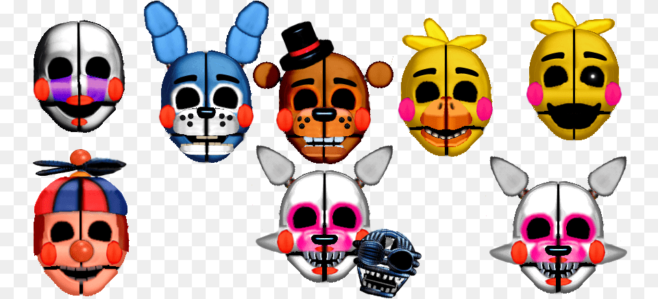 Bored Clipart Vaguely Fnaf Sister Location Ennard Mask Png Image