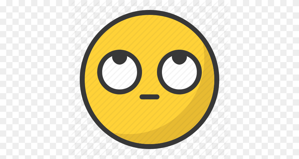 Bored Emoji Emoticon Eyes Roll Up Icon, Disk Png Image