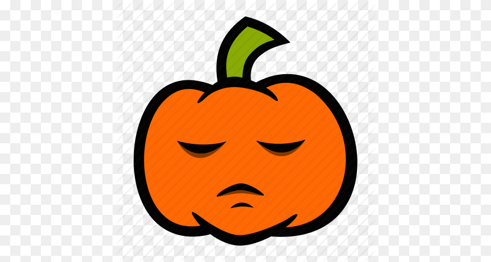 Bored Emoji Halloween Moody Pumpkn, Food, Plant, Produce, Pumpkin Free Png