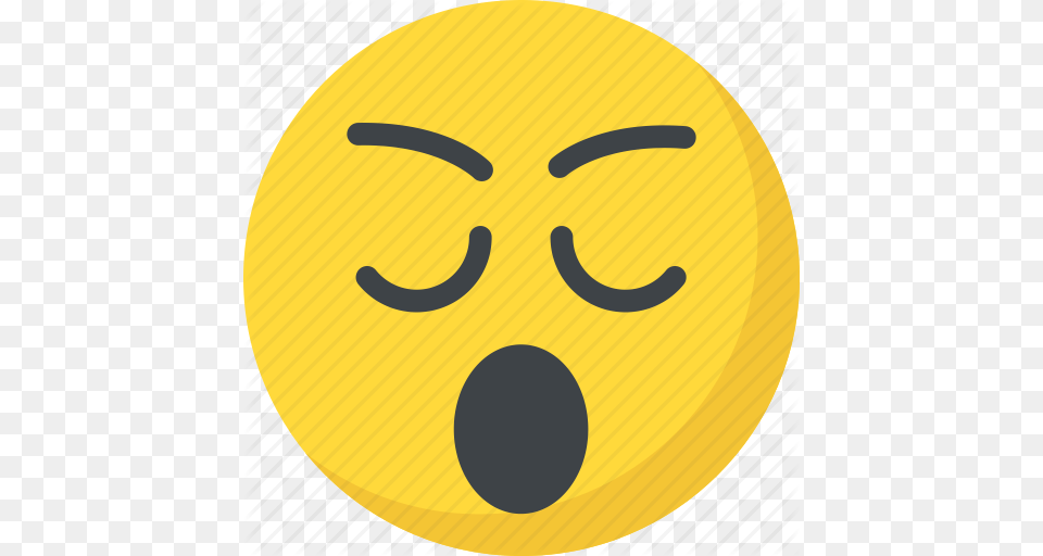 Bored Emoji Sleepy Face Tired Yawn Face Icon, Disk Free Png Download