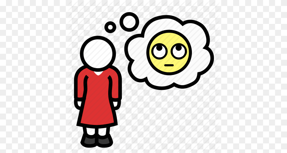 Boredom Contempt Distain Dubious Eye Roll Questioning Woman Icon, Art, Graphics, Clothing, Coat Free Png