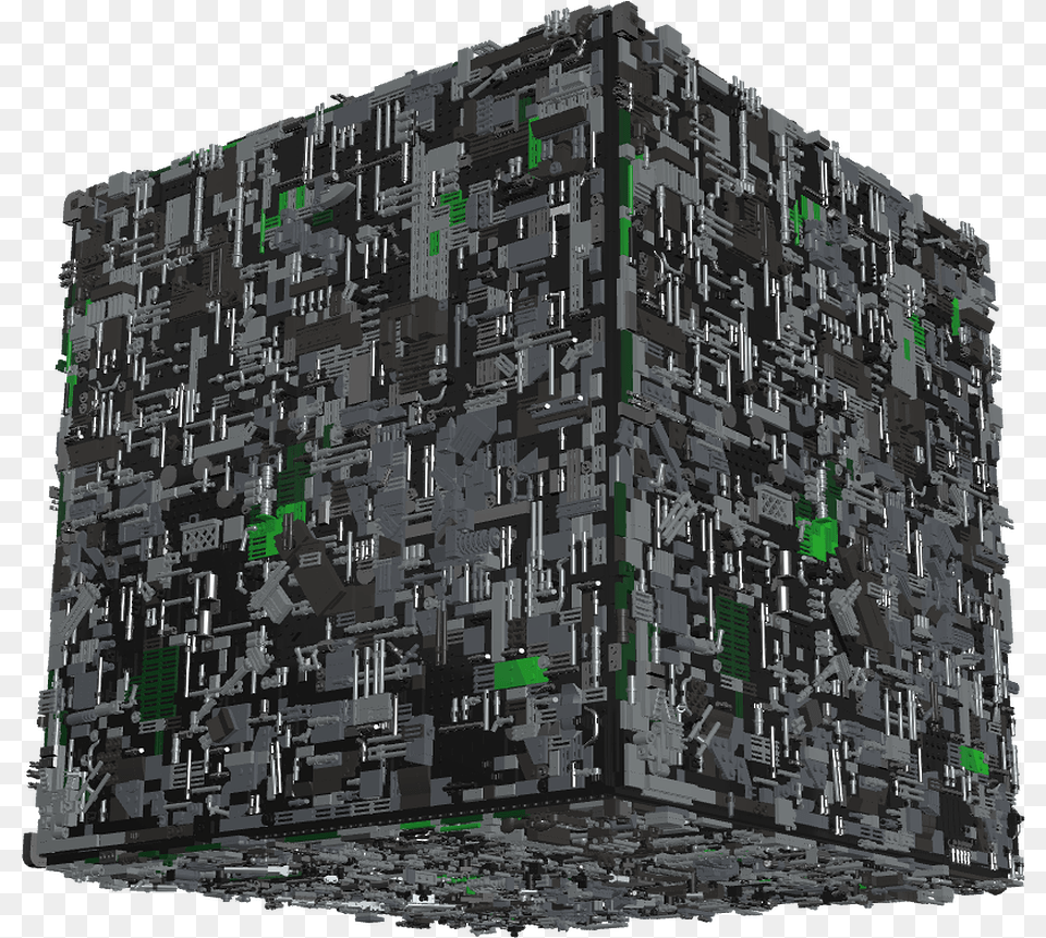 Borg Cube Top Down, Architecture, Building, City, Art Free Png Download