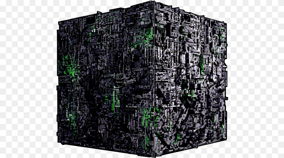 Borg Cube Top Down Star Trek Picard Romulan, Art, City, Electronics, Hardware Free Png Download