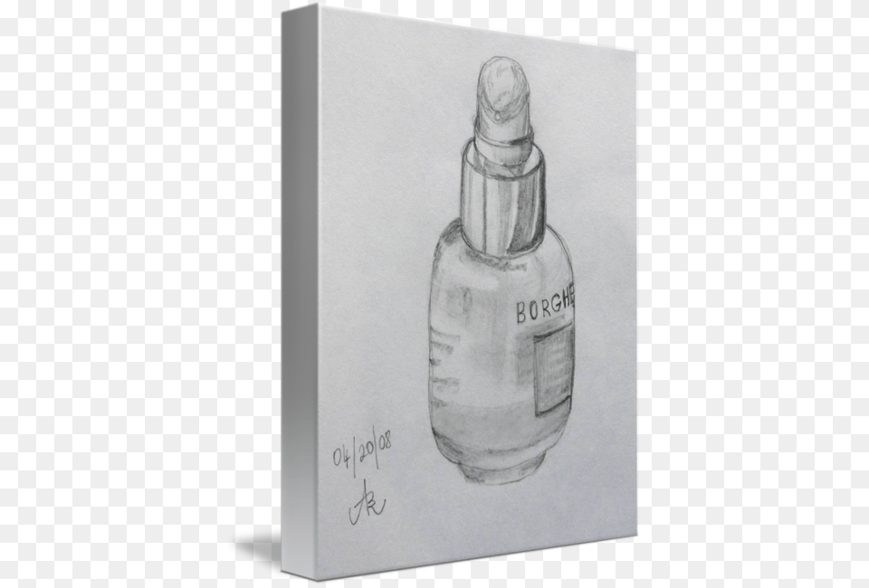 Borghese Jar Drawing Drawing, Bottle, Art, Cosmetics, Perfume Png Image