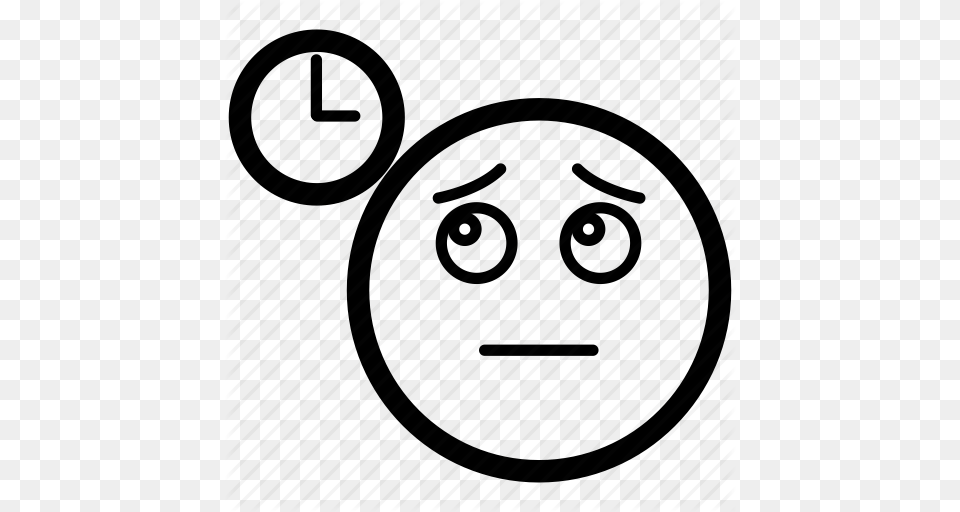 Boring Clock Emoji Emoticon Time Waiting Icon Free Png Download