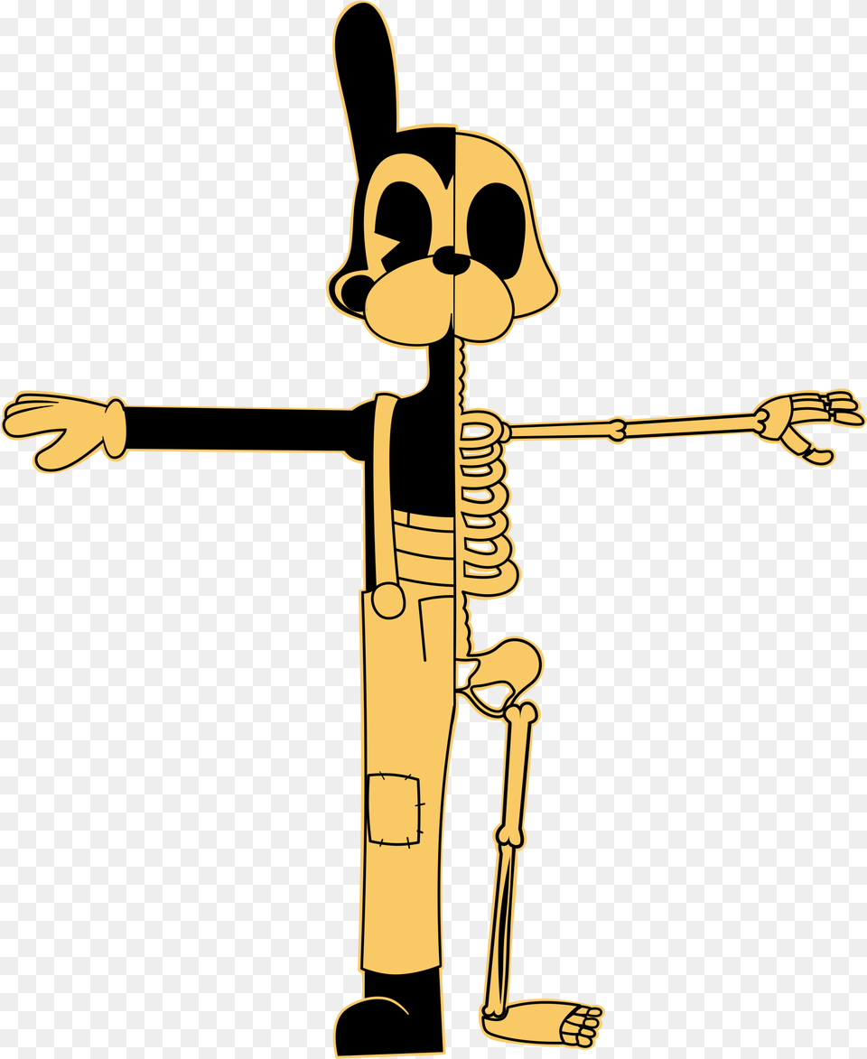 Boris Bendy And The Ink Machine Boris Cutout, Cross, Symbol Free Transparent Png