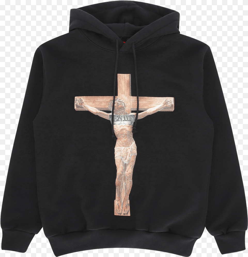 Born Raised Hoodie, Clothing, Cross, Knitwear, Sweater Free Png