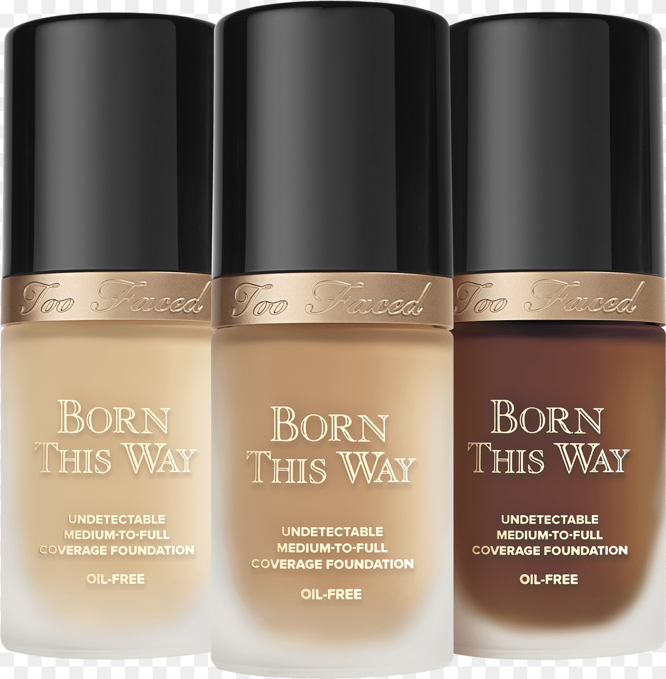 Born This Way Foundation Too Faced Foundation Jackie Aina Swatches, Cosmetics, Bottle, Perfume Png Image